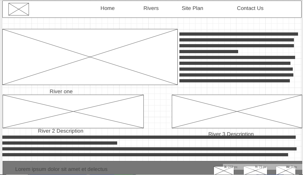 rivers wireframe